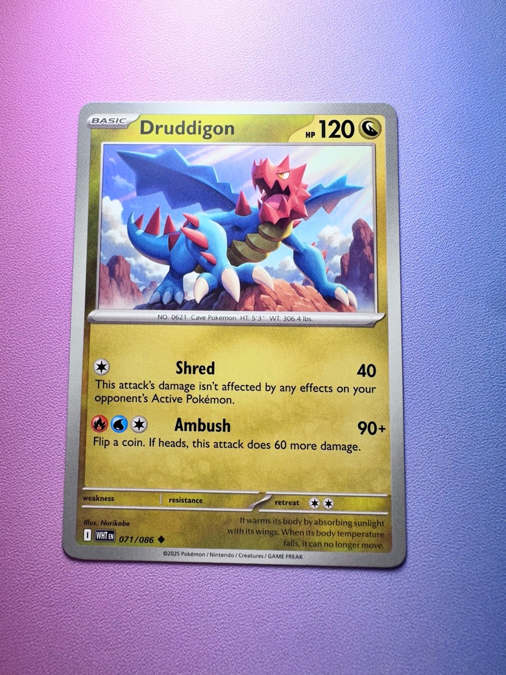 druddigon - 071/086 (uncommon) — pokemon: white flare